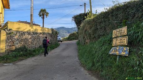 Saliendo de San Martín de Luiña hacia Gallinero