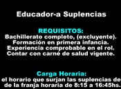 Educador-a Suplencias