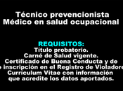 Técnico prevencionista-Médico salud ocupacional