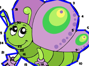 Unir puntos numerados primavera