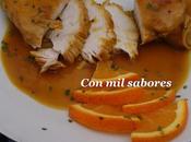Pechugas pollo salsa naranja