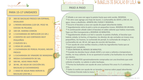 RECETA BUÑUELOS DE BACALAO BY LOLA