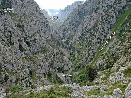 Poncebos-Senda del Cares-Canal de la Raya-Vega Maor-Ostón-Canal de Culiembru