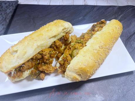 Philly Cheesesteak sin gluten