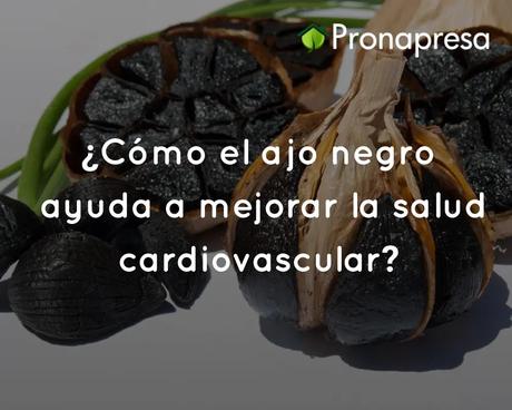 ¿Cómo el ajo negro ayuda a mejorar la salud cardiovascular?