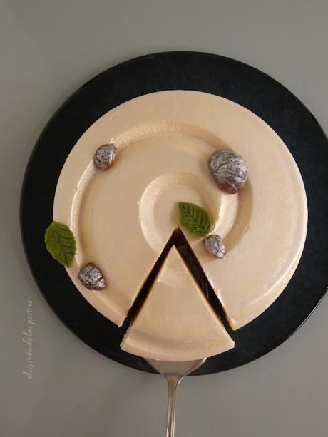 Tarta Semifrío Vainilla y Castaña