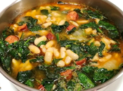 Alubias espinacas chorizo