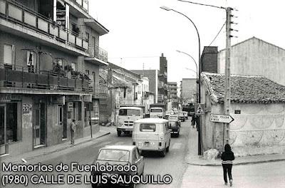 Calle de Luis Sauquillo en 1980 Calle de Luis Sauquillo en 1980