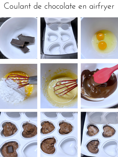 Coulant de chocolate en airfryer Coulant de chocolate en airfryer