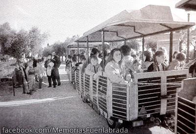 Trenecito por la inauguración del Parque del Olivar en 1994 Trenecito por la inauguración del Parque del Olivar en 1994