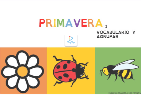 Vocabulario de primavera tinytap Vocabulario de primavera tinytap