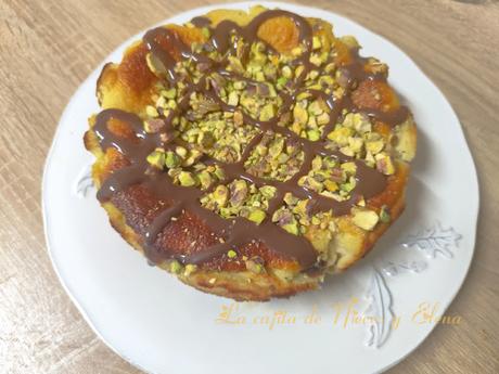 Tarta de queso y pistachos  al horno