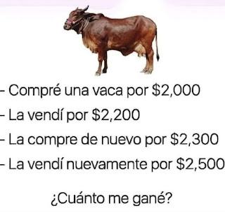 La respuesta al Acertijo de la vaca La respuesta al Acertijo de la vaca