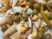 Ensalada espárragos toque picante