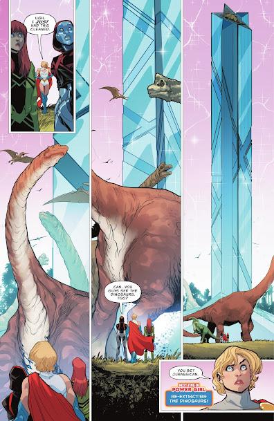 Superhéroes y dinosaurios (XL): Power Girl