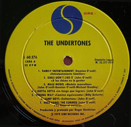 The Undertones -The Undertones Lp 1979