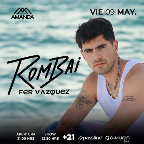 Rombai regresa a Chile con un espectacular show en Club Amanda