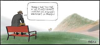 De las viñetas de humor del blog de hoy jueves, 3 de abril de 2025