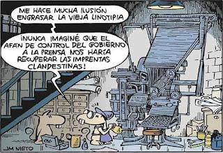 De las viñetas de humor del blog de hoy jueves, 3 de abril de 2025