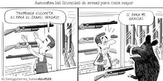 De las viñetas de humor del blog de hoy jueves, 3 de abril de 2025