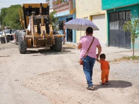 Villa de Pozos rescata vialidad en la colonia El Palmar