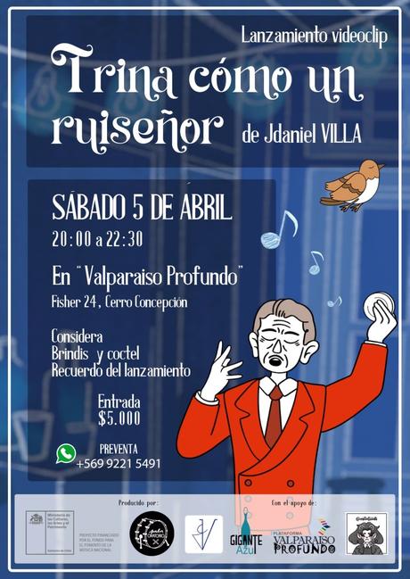 Jdaniel Villa lanzará video este 5 de abril con concierto en Valparaíso