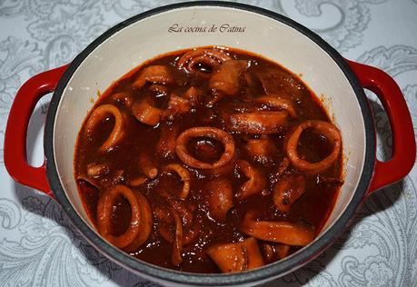 Calamares en salsa americana