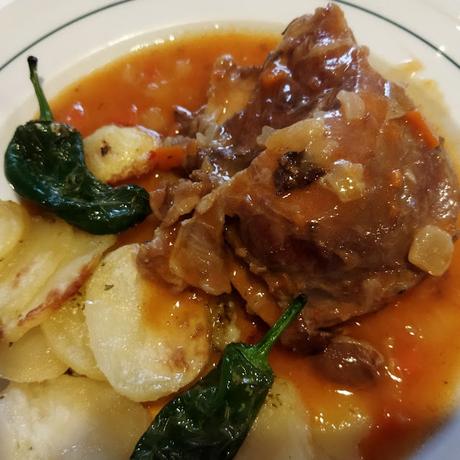 Carrilleras de cerdo en salsa de setas