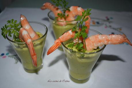 Vasitos de langostinos