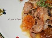 Conejo salsa anacardos orejones