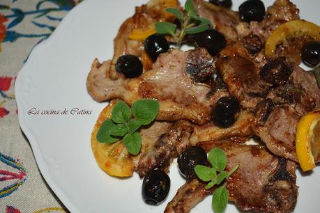 Costillas de cordero con limón Costillas de cordero con limón
