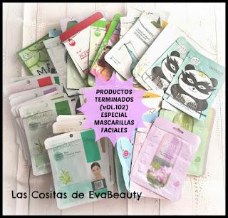 Productos Terminados Especial Mascarillas Productos terminados empties Mascarillas faciales y pies Sheetmask mask beauty belleza beautyblogger opinion review reseña terminados acabados blog de belleza nuevo post news blogger microinfluencer beautyblogger viral