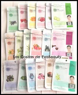 Mascarillas faciales terminadas coreanas DERMAL Mascarillas faciales terminadas coreanas DERMAL mask sheetmask low cost beauty belleza opinion review reseña acabados blog de belleza beautyblogger microinfluencer blogger