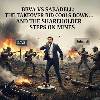 BBVA vs Sabadell: La OPA se enfría... y el accionista pisa las minas