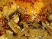 Pollo asado champiñones limón