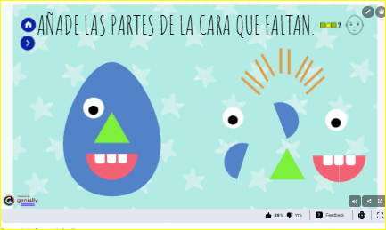 Aprendemos las partes de la cara. Juego e imprimibles