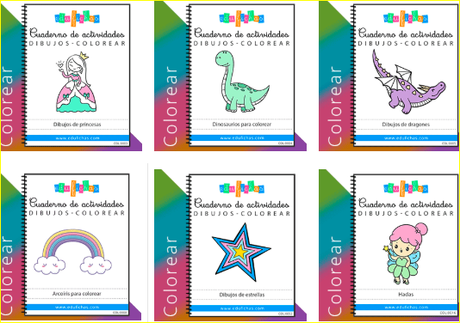Coloring book. Cuadernos para colorear imprimibles Coloring book. Cuadernos para colorear imprimibles