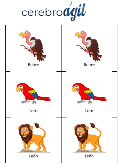 Encuentra los pares de animales