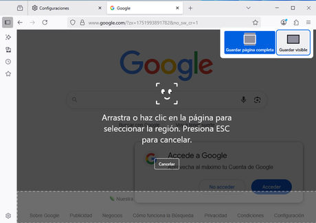 Cómo Tomar Capturas de Pantalla en Firefox