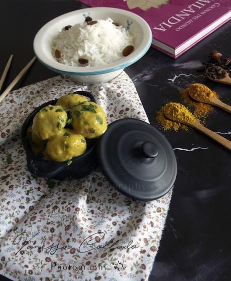 Albondigas de Pollo con Salsa de Curry
