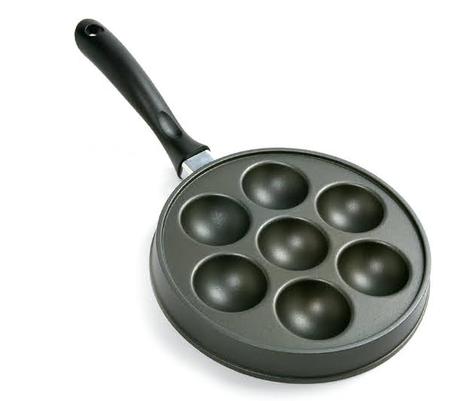 Panquecas rellenas (ebleskiver)