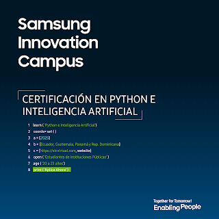 Programa de becas: Samsung Innovation Campus 2025 Programa de becas: Samsung Innovation Campus 2025