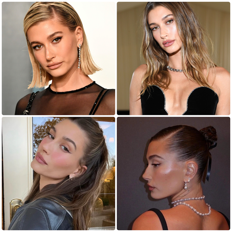 Descubri la evolución y cambios de look de hailey Bieber peinados, cortes de pelo que marcaron tendencia en tiktok e ig