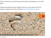 Salgo noticia 3cat.cat sobre ornitología