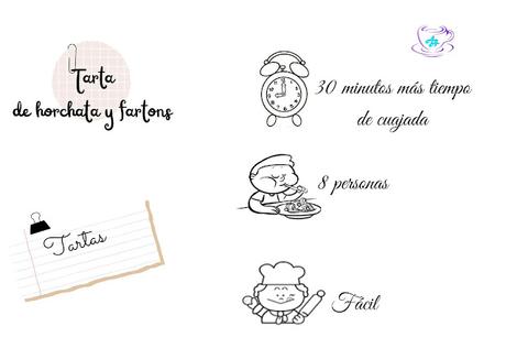 TARTA DE HORCHATA Y FARTONS TARTA DE HORCHATA Y FARTONS