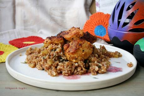 Cuscus especiado de coliflor y pollo Cuscus especiado de coliflor y pollo El Ágora de Ángeles
