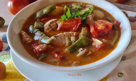 Patatas con judías verdes y bonito Patatas con judías verdes y bonito