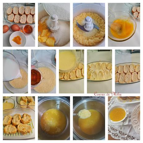 Torrijas a la naranja caramelizadas