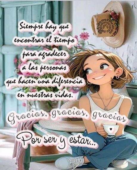 Siempre hay que encontrar el tiempo para agradecer a las personas que hacen una diferencia en nuestras vidas. Gracias, gracias, gracias Por ser y estar...