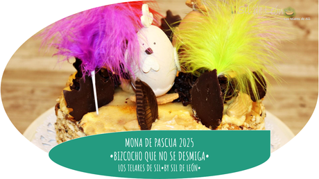 MONA DE PASCUA 2025-BIZCOCHO QUE NO SE DESMIGA-RELLENA DE CREMA LOTUS-Y COBERTURA MUSELINA-MUY RICA